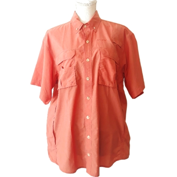 Sportif Other - Sportif Hook & Tackle Fishing Shirt - Size Medium Coral